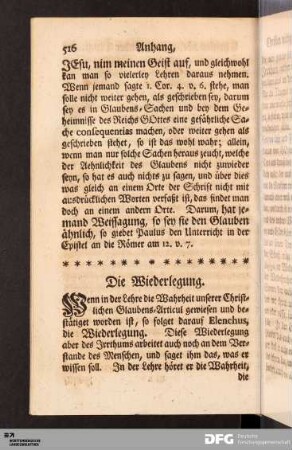 Die Wiederlegung