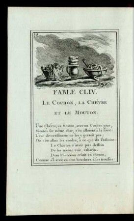 Fable CLIV. Le Cochon, La Chévre Et Le Mouton.