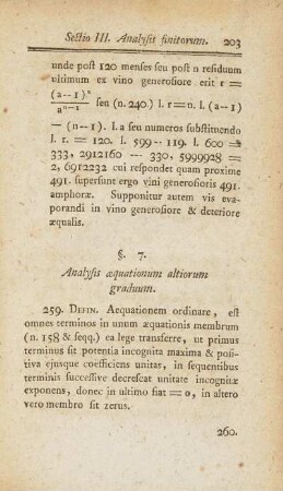 §. 7. Analysis æquationum altiorum graduum