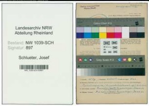 Entnazifizierung Josef Schlueter , geb. 26.04.1893 (Polizeimeister)