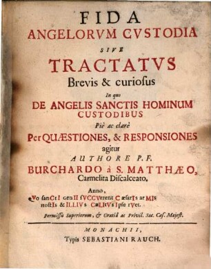 Fida angelorum custodia
