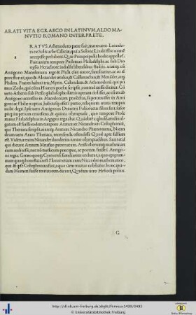 Arratus: Phaenomena.