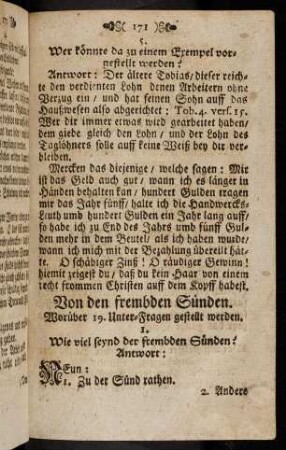 171-181, Von den frembden Suenden