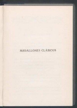 Medallones clásicos