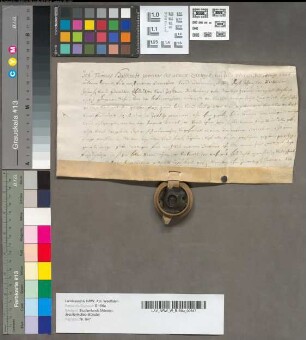 Freibrief in betref des Erbes Nordhoff [Kirchspiel Gimbte].