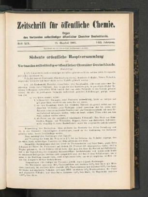 Heft XIX. 15. Oktober 1902.