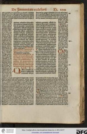 De immunitate ecclesiarum cimiteriorum et aliorum locorum religiosorum.