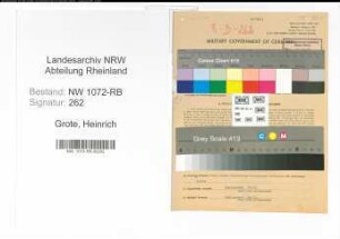 Entnazifizierung Heinrich Grote , geb. 16.09.1910 (Beamter)