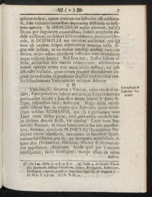 §. II. Etymologia & Definitio Vaticinii.