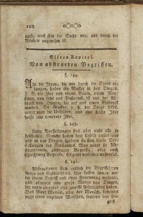 Elftes Kapitel. Von abstracten Begriffen. - Zwölftes Kapitel. Von dem Urtheile.