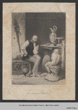 Bildnis des Benvenuto Cellini in seinem Atelier
