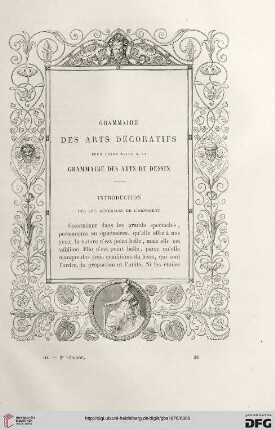2. Pér. 3.1870: Grammaire des arts décoratifs pour faire suite à la grammaire des arts du dessin, [1]