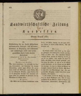 Monat August 1830