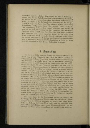 14. Ausschau.