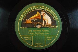 Ein betrübter Witwer : [Humoristisches Soloscene; op. 447] / [Text: Felix Renker. Musik: Otto] Teich