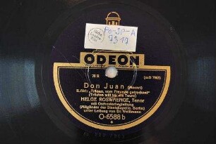 Don Juan : 2. Akt "Tränen, vom Freunde getrocknet" (Trösten will ich die Teure) / (Mozart)