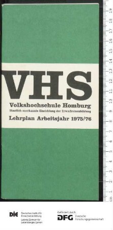 Programm Jahr 1975/1976