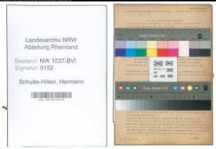 Entnazifizierung Hermann Schulte-Hillen , geb. 15.03.1895 (Rechtsanwalt)