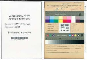 Entnazifizierung Hermann Brinkmann , geb. 12.07.1920 (Kaufm.Angestellter)
