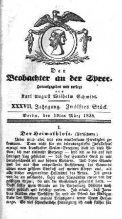12. Stueck, 19. Maerz 1838
