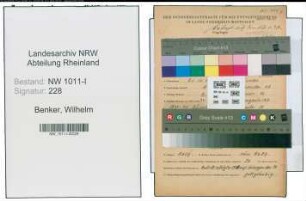 Entnazifizierung Wilhelm Benker , geb. 21.11.1909 (Anstreicher)