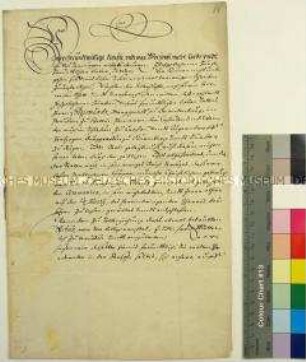 Einladung des Friedrich Wilhelm Kurfürst von Brandenburg an einen ungenannten Fürsten zur Beisetzung des Sigismund Markgraf zu Brandenburg