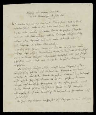Auszug aus Wilhelm Grimms "Contract mit der Reimerschen Buchhandlung"