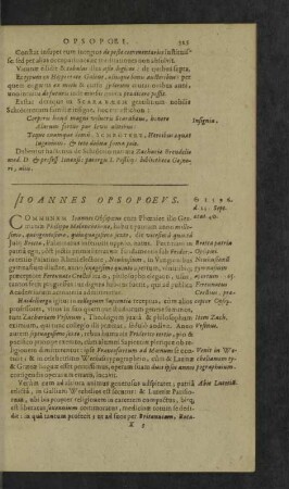 Ioannes Opsopoeus.