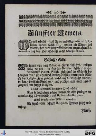 Fünffter Beweis.