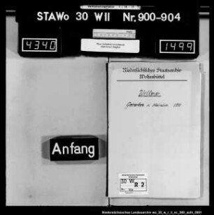 Zivilstandsregister Wittmar (Kanton Remlingen)