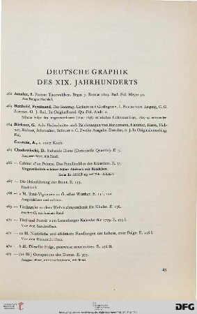Deutsche Graphik des XIX. Jahrhunderts (Nr. 462-604)