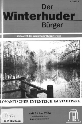 Heft 3 / Juni 2004 : Zeitschrift des Winterhuder Bürgervereins