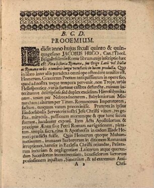 Dissertatio de bello Troiano, praecipue Jacobo Hugoni ... opposita