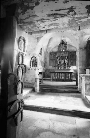 Neudenau: Blick zum Altar der St. Gangolf-Kapelle