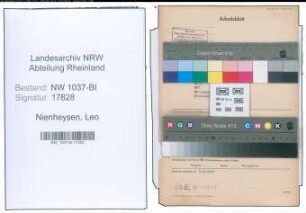 Entnazifizierung Leo Nienheysen , geb. 12.10.1895 (Wirtschaftspruefer)