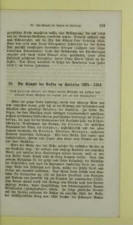 30. Die Kämpfe der Russen im Kaukasus 1825 - 1864