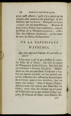 De La Republique D´Athenes.