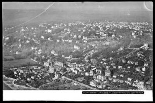 Dresden, Loschwitz und Weißer Hirsch, Luftbild