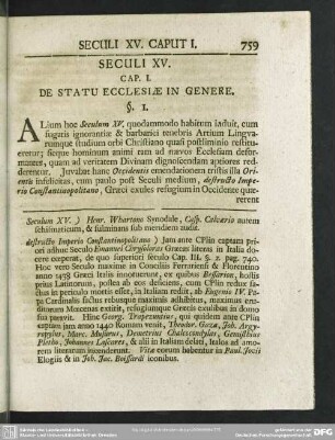 Seculi XV