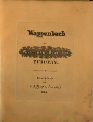 Wappenbuch der regierenden Monarchen Europas