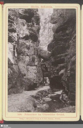 Felsenthor im Uttewalder Grund
