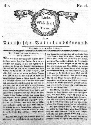 No. 16., vom 23sten Februar