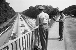 Geschwindigkeitskontrolle der Autobahnpolizei Nordbaden auf den Autobahnen Nordbadens.