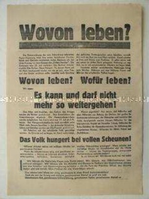 Wahlkampfflugblatt für die KPD, Aufruf zur Kampfwoche der Antifaschistischen Aktion