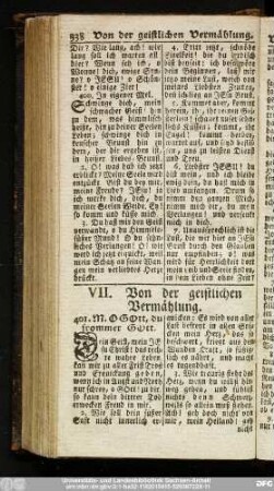 VII. Von der geistlichen Vermählung.