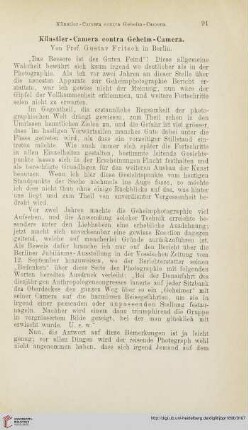 Künstler-Camera contra Geheim-Camera