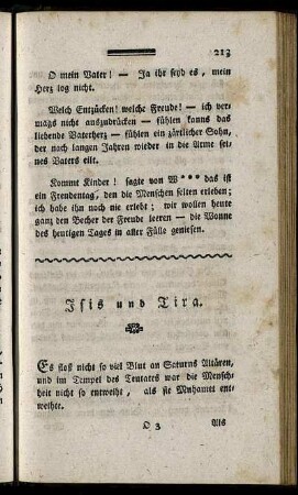 Isis und Tira.