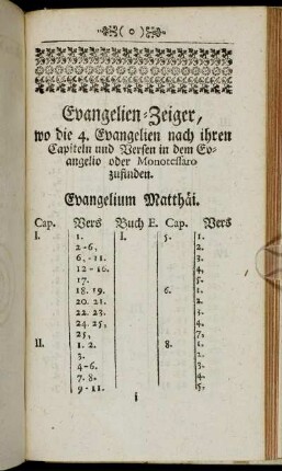 Evangelium Matthaei.