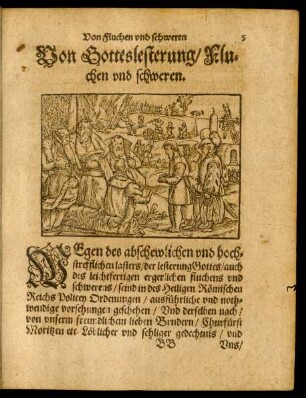 Von Gotteslesterung/ Fluchen und schweren.