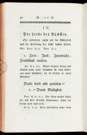 IV. Die Liebe des Nächsten.